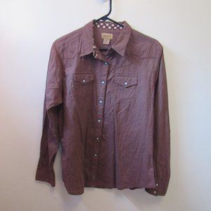 Women's Wrangler Western Button Down Long Sleeve Top